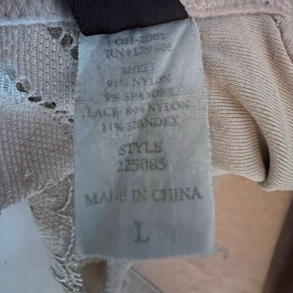 Felina Women's‎ Lace Wirefree Bra Adjustable Straps Neutral L - Picture 4 of 5